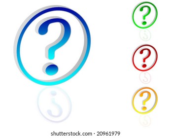 3d question sign