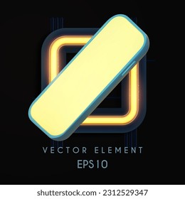 3D realictic mobile smartphone with empty screen