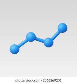 3d Realistic Analytics Data Icon vector illustration