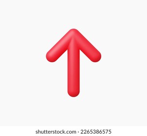 3d Realistic Arrow icon vector illustration