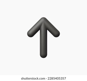 3d Realistic Arrow icon vector illustration