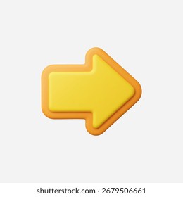 Ilustración vectorial de icono de flecha realista 3d