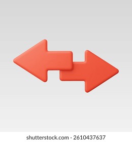 3d Realistic Arrow Left and Right vector illustration