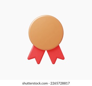 3d Realistic Badge Icon vector illustration.