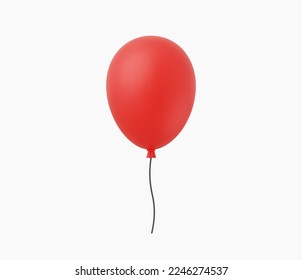 3d Realistic Balloon vector Illustration