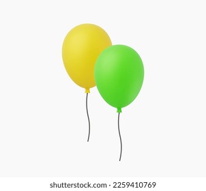 3d Realistic Balloon vector Illustration