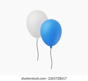 3d Realistic Balloon vector Illustration
