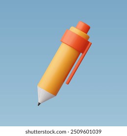 3d Realistic Ballpoint Pen vector Illustration