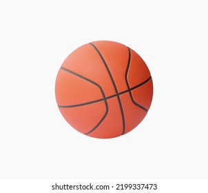 3d Realistic Basketball vector illustration.