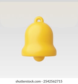 3d Realistic Bell icon vector illustration