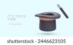 3d realistic black magician