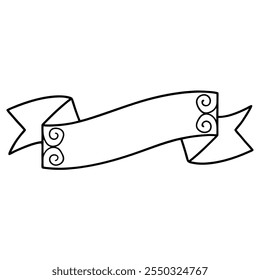 3d realistic black and white ribbons set. Ribbons collection isolated on white background. Design element, decorative sticker. Cute folded ribbon for sale banner