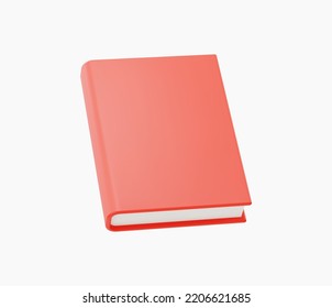 3d Realistisches Buchsymbol, Vektorgrafik.