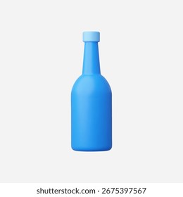 3d Realistic Bottle icon vector Illustration