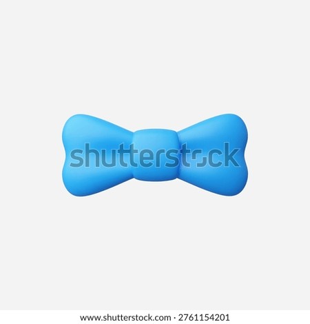 3d Realistic Bow tie icon vector illustration