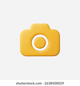 3d Realistic Camera icon vector Illustration