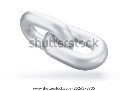 3d Realistic Chain or link Icon vector illustration