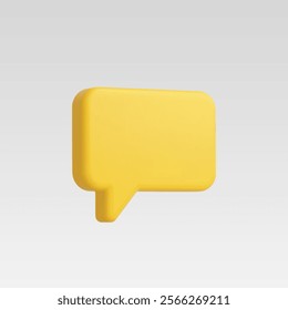 3d Realistic Chat or Message Icon vector illustration