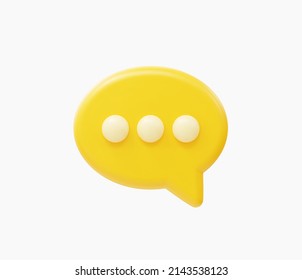 3d Realistic Chat or online message vector illustration.