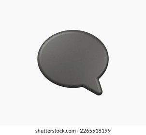 3d Realistic Chat or online message vector illustration