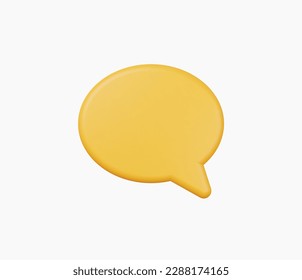 3d Realistic Chat or online message vector illustration