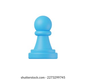 3d-Realistisches Schach oder Strategie-Symbol, Vektorgrafik