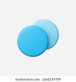 Ilustración vectorial de icono de círculo realista 3d