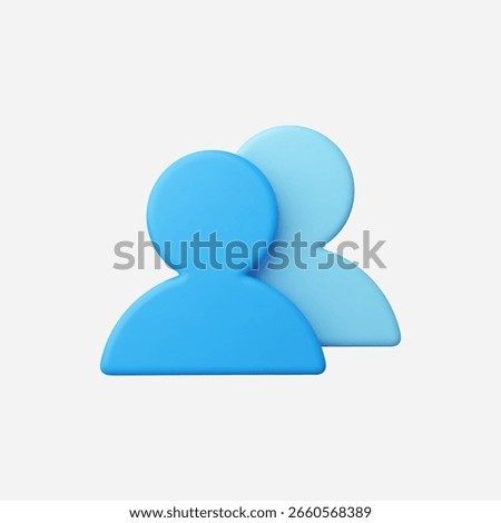 3d Realistic Client icon vector Illustration