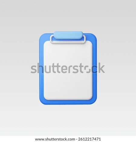 3d Realistic Clipboard icon Vector illustration