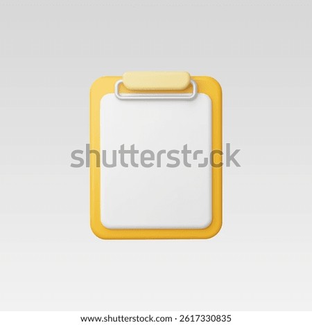 3d Realistic Clipboard icon Vector illustration