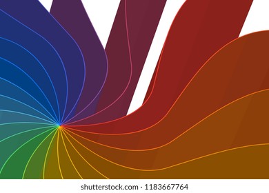 3d realistic colorful background