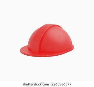 3d Realistic Construction helmet vector illustration.