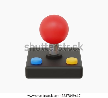 3d Realistic Control console illustration
