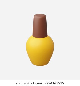 Ilustración vectorial cosmética realista de la botella 3d