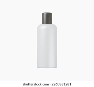 3.d Ilustración de vectores de productos cosméticos realistas