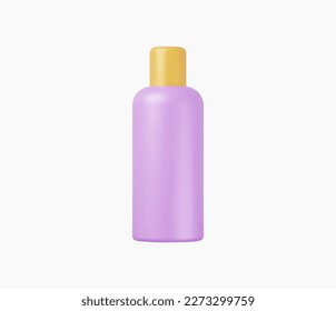 3.d Ilustración de vectores de productos cosméticos realistas