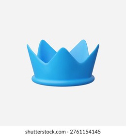 3d Realistic Crown icon vector illustration