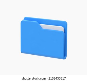 3d Realistic data folder icon vector illustration.