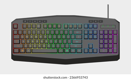 3d realistic design gaming keyboard