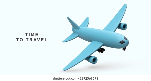 3d Realistic design of Travel concept. Vector illustration.