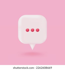 3.ᵉʳ icono de mensaje de diálogo realista
