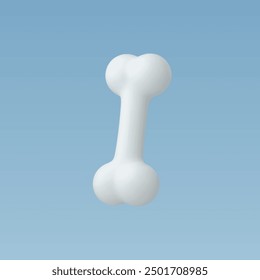 3d Realistic Dog bone icon vector illustration