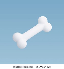 3d Realistic Dog bone vector Illustration