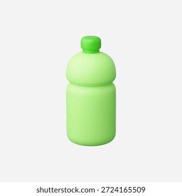 Ilustración vectorial realista de la botella de la bebida 3d