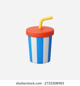 3d Realistic Drink vector illustration
