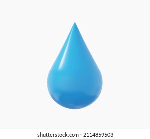 Ilustraciones del vector de agua de gota realistas 3D. 