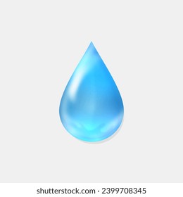 3D Realistic Drop Water vector illustrations.