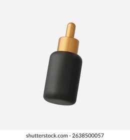 3d Realistic Dropper Bottle icon vector Illustration