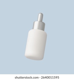 3d Realistic Dropper Bottle icon vector Illustration