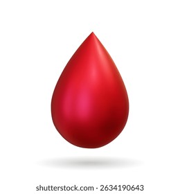 Gotas realistas 3d de sangre roja aisladas sobre fondo blanco. Ilustración de archivo de Vector. Donación de sangre, plaquetas, células madre. Plantilla de diseño del termómetro digital que muestra la temperatura. Publicidad